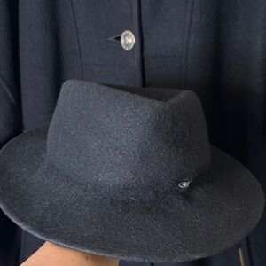 Geiger Black Wool Hat